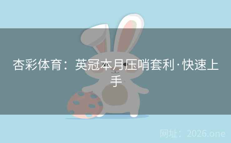 杏彩体育：英冠本月压哨套利·快速上手