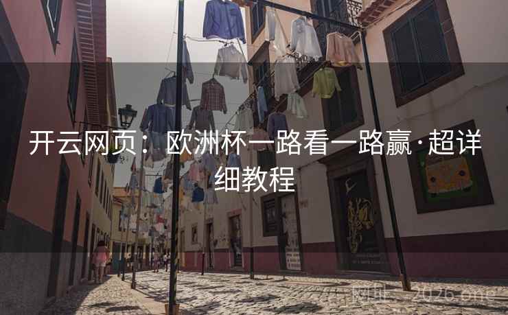 开云网页：欧洲杯一路看一路赢·超详细教程